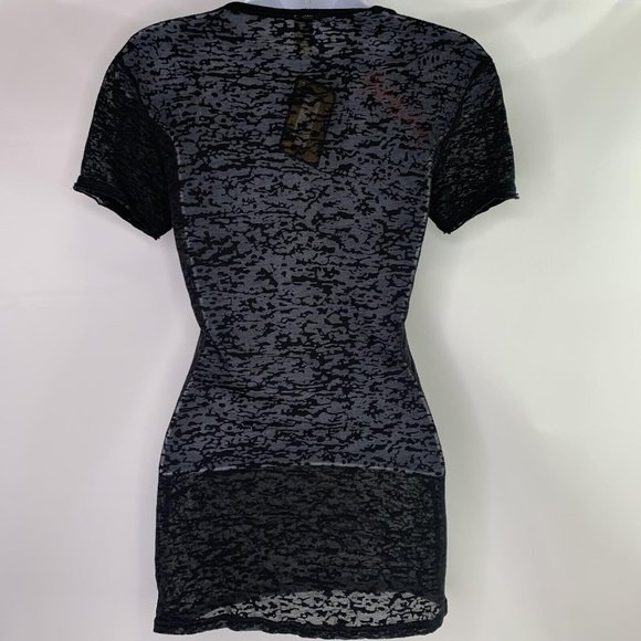 NWT Unbroken Apparel Sheer V Neck Shirt "Heartbreaker" Womens Top Size Medium - Picture 3 of 8